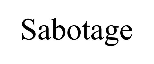 Trademark Logo SABOTAGE