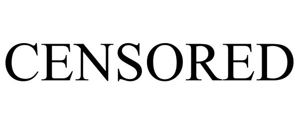 Trademark Logo CENSORED