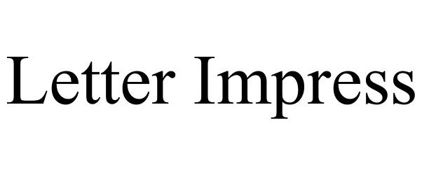 Trademark Logo LETTER IMPRESS