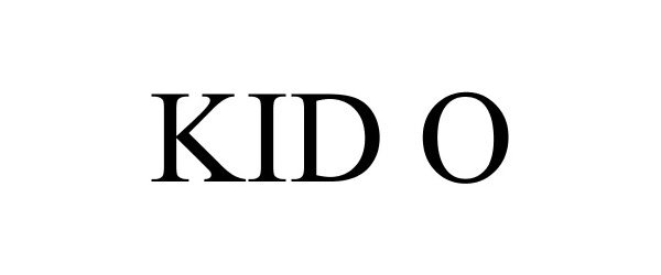 Trademark Logo KID O