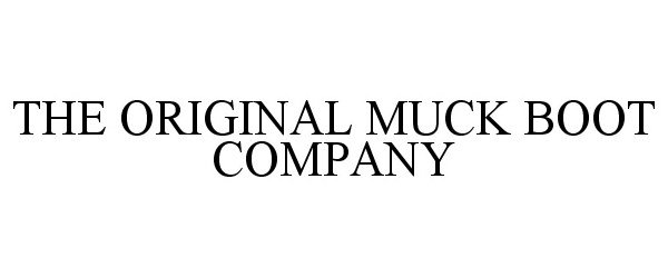 Trademark Logo THE ORIGINAL MUCK BOOT COMPANY