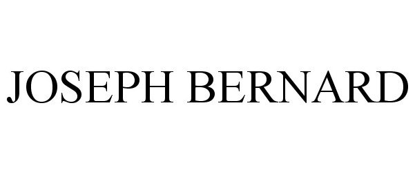 Trademark Logo JOSEPH BERNARD