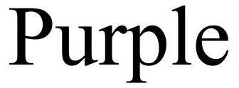 Trademark Logo PURPLE