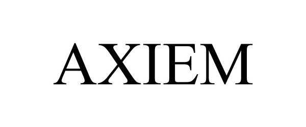 Trademark Logo AXIEM
