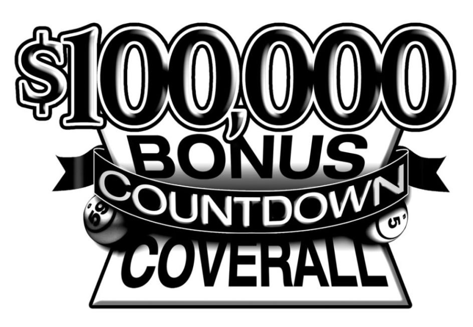  $100,000 BONUS COUNTDOWN COVERALL 59 5