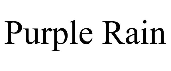 Trademark Logo PURPLE RAIN