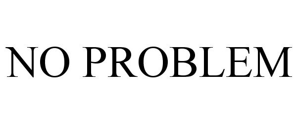 Trademark Logo NO PROBLEM