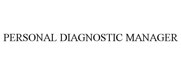  PERSONAL DIAGNOSTIC MANAGER