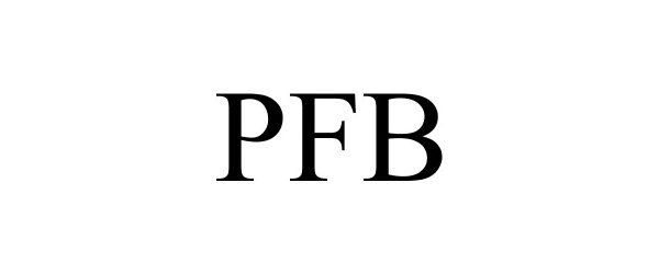 Trademark Logo PFB