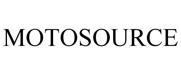 Trademark Logo MOTOSOURCE