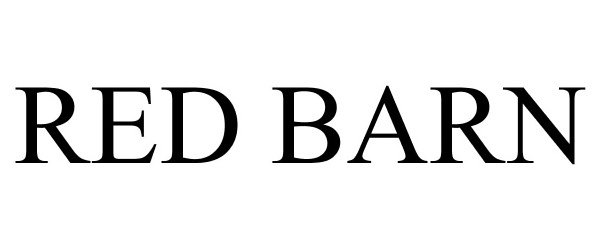 Trademark Logo RED BARN