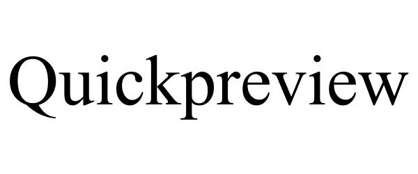 Trademark Logo QUICKPREVIEW