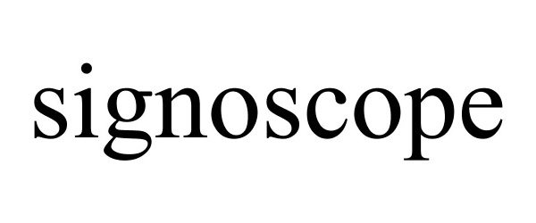  SIGNOSCOPE