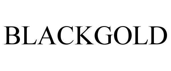 Trademark Logo BLACKGOLD