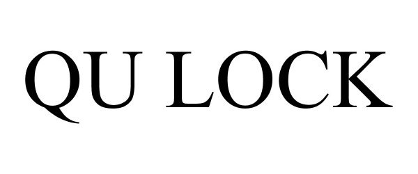 Trademark Logo QU LOCK
