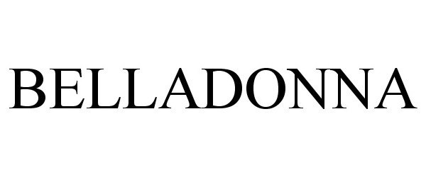 Trademark Logo BELLADONNA