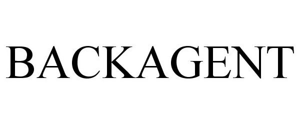 Trademark Logo BACKAGENT