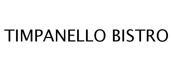 Trademark Logo TIMPANELLO BISTRO