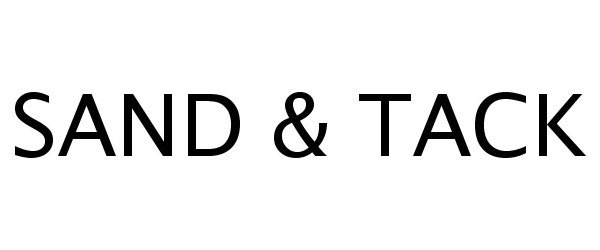 Trademark Logo SAND &amp; TACK