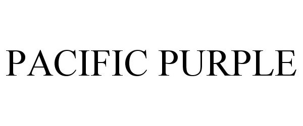 Trademark Logo PACIFIC PURPLE