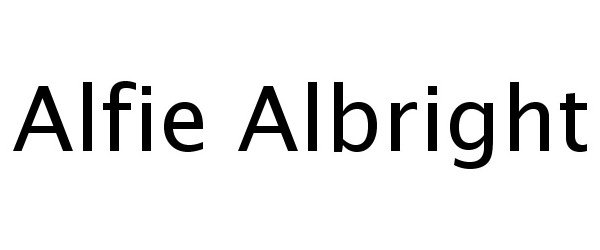 Trademark Logo ALFIE ALBRIGHT