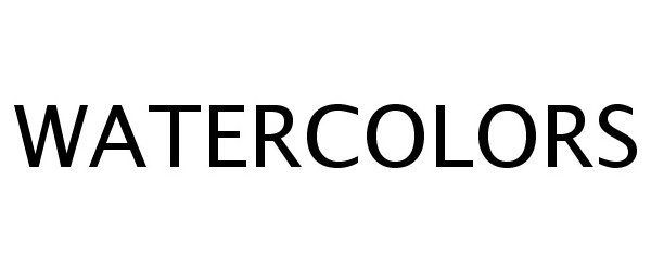 Trademark Logo WATERCOLORS
