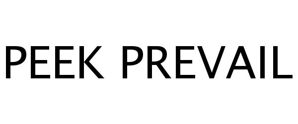 Trademark Logo PEEK PREVAIL