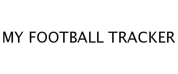  MY FOOTBALL TRACKER