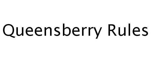 Trademark Logo QUEENSBERRY RULES