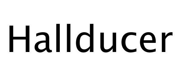 Trademark Logo HALLDUCER