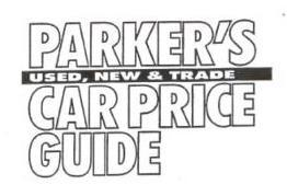 Trademark Logo PARKER'S USED, NEW &amp; TRADE CAR PRICE GUIDE