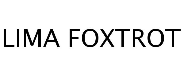 Trademark Logo LIMA FOXTROT