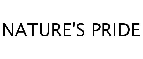 Trademark Logo NATURE'S PRIDE