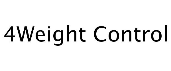 Trademark Logo 4WEIGHT CONTROL