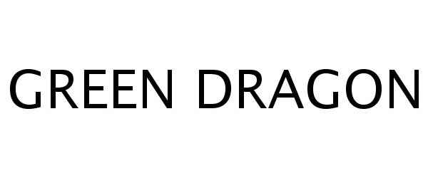 Trademark Logo GREEN DRAGON