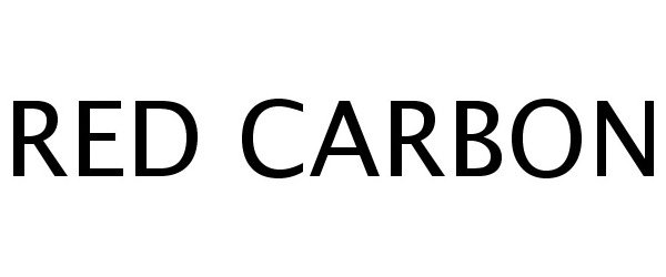 Trademark Logo RED CARBON