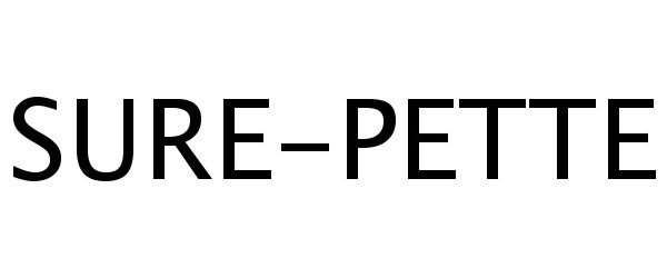 Trademark Logo SURE-PETTE