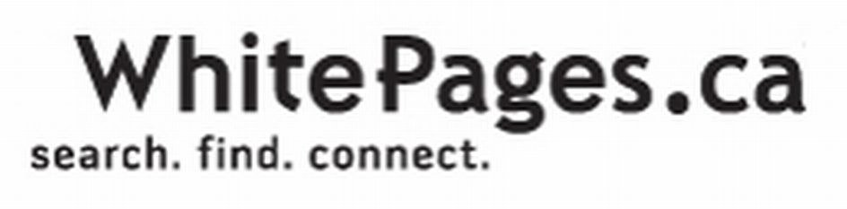 Trademark Logo WHITEPAGES.CA SEARCH.FIND.CONNECT.