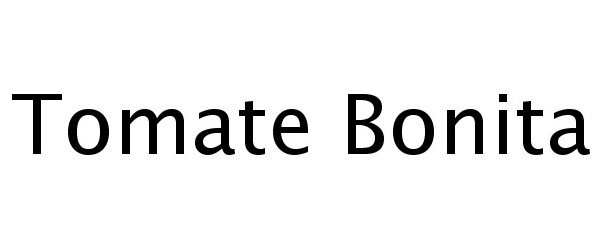 Trademark Logo TOMATE BONITA