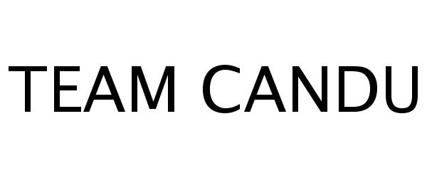 Trademark Logo TEAM CANDU