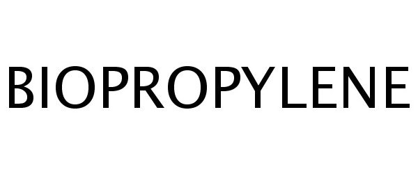 Trademark Logo BIOPROPYLENE