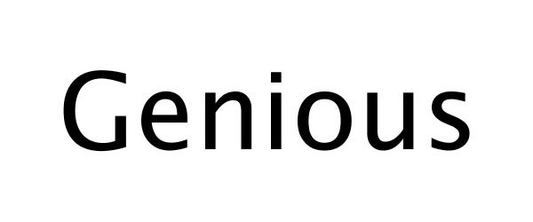 Trademark Logo GENIOUS