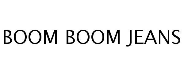Trademark Logo BOOM BOOM JEANS