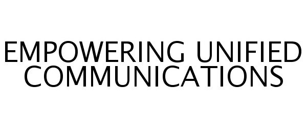  EMPOWERING UNIFIED COMMUNICATIONS