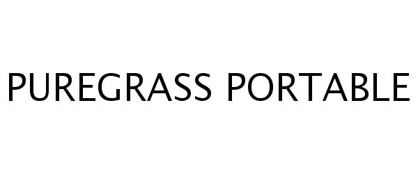 Trademark Logo PUREGRASS PORTABLE