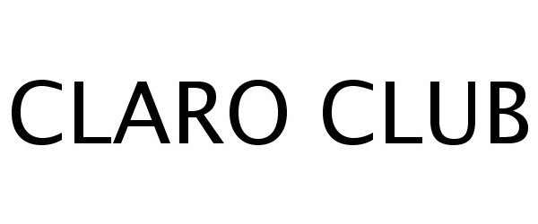 Trademark Logo CLARO CLUB