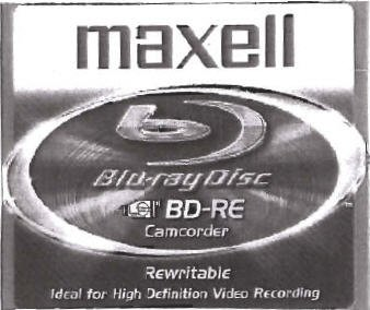 Trademark Logo MAXELL B BLU-RAY DISC BD-RE CAMCORDER REWRITABLE IDEAL FOR HIGH DEFINITION VIDEO RECORDING