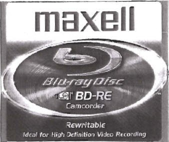  MAXELL B BLU-RAY DISC BD-RE CAMCORDER REWRITABLE IDEAL FOR HIGH DEFINITION VIDEO RECORDING