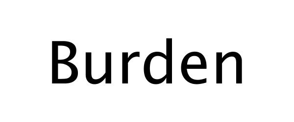 Trademark Logo BURDEN