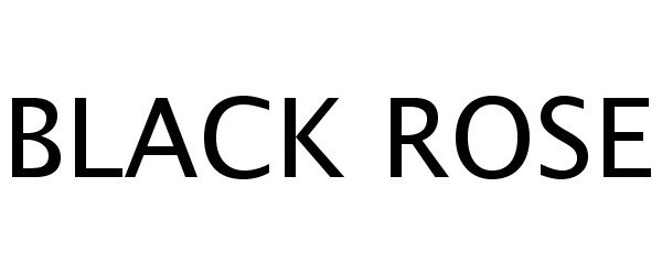 Trademark Logo BLACK ROSE